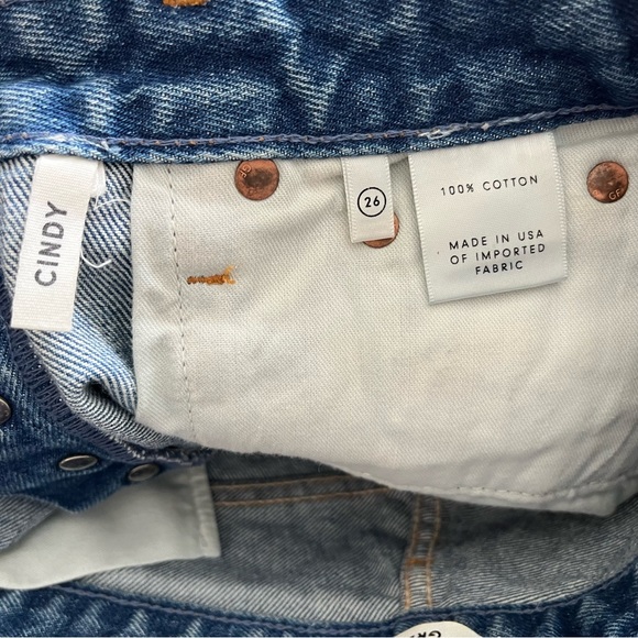 GRLFRND Cindy High-Rise Denim Short in Love Grows Size 26 Trendy Stylish - Picture 5 of 9